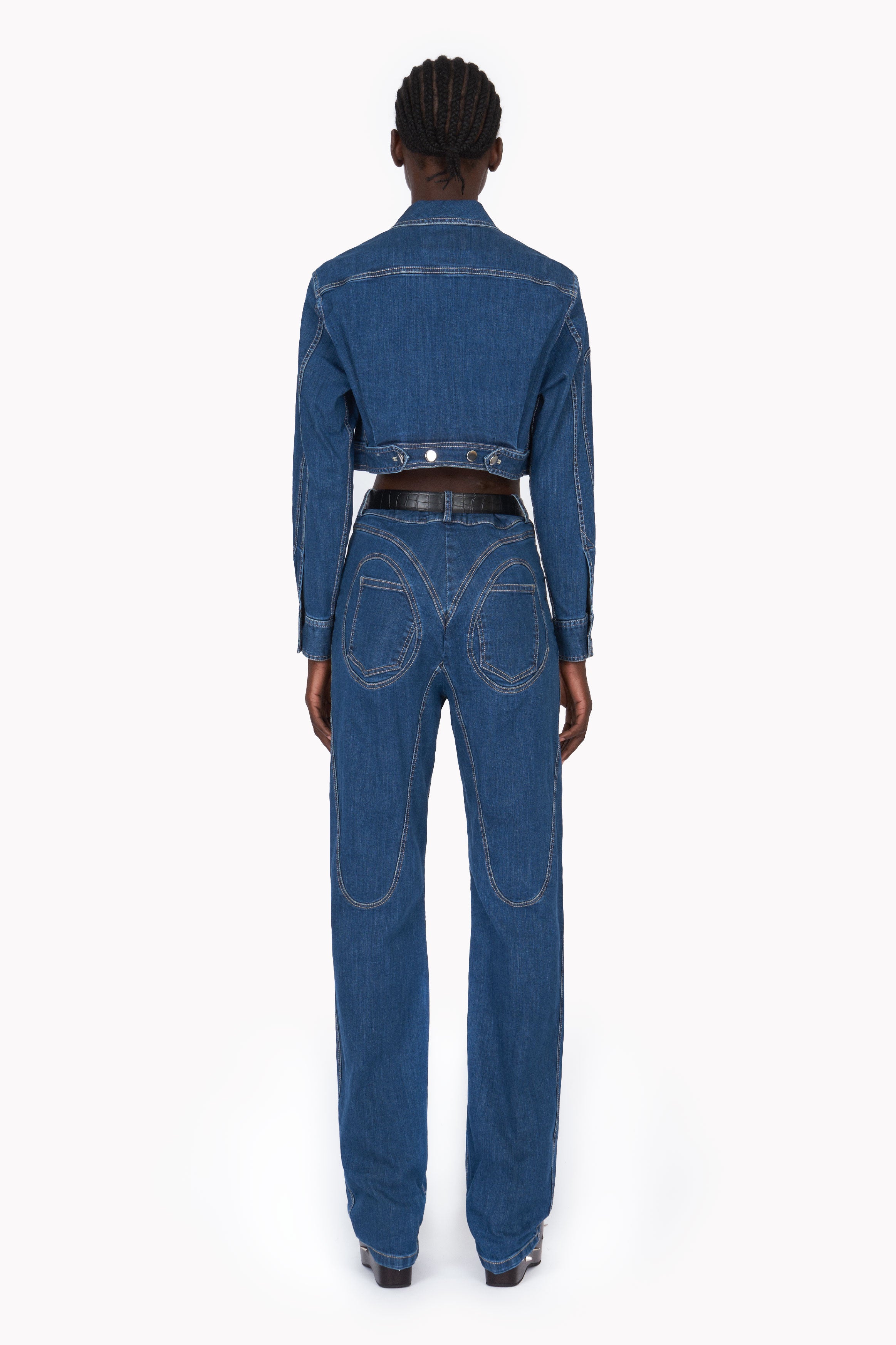 CROPPED DENIM JACKET – ACT STUDIO SRL