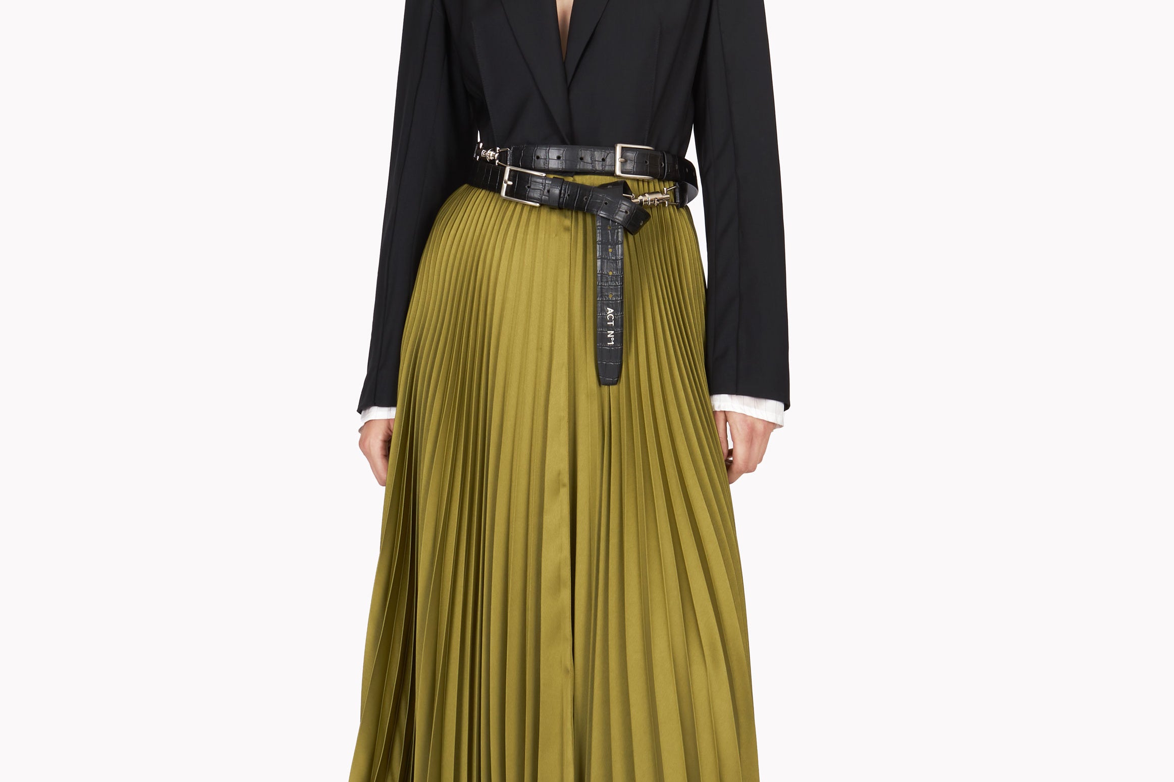 blazer dress with pleated skirt Elegance Pleated Blazer Dress